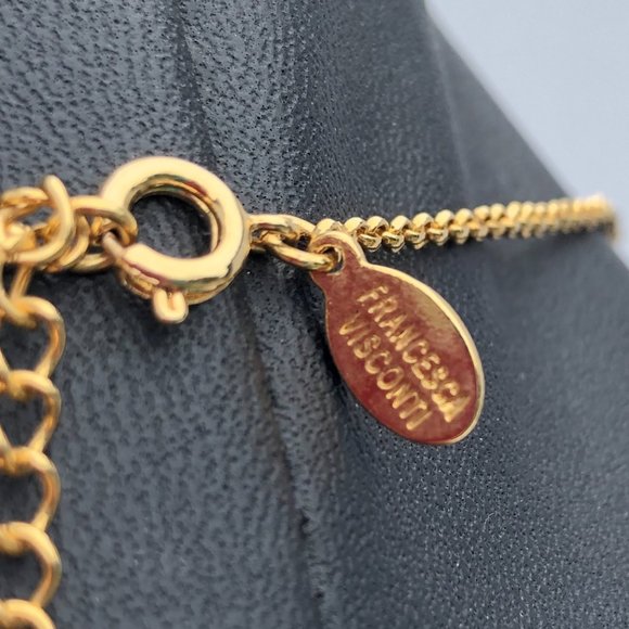 Francesca Visconti Statement Necklace adjustable - Picture 3 of 4